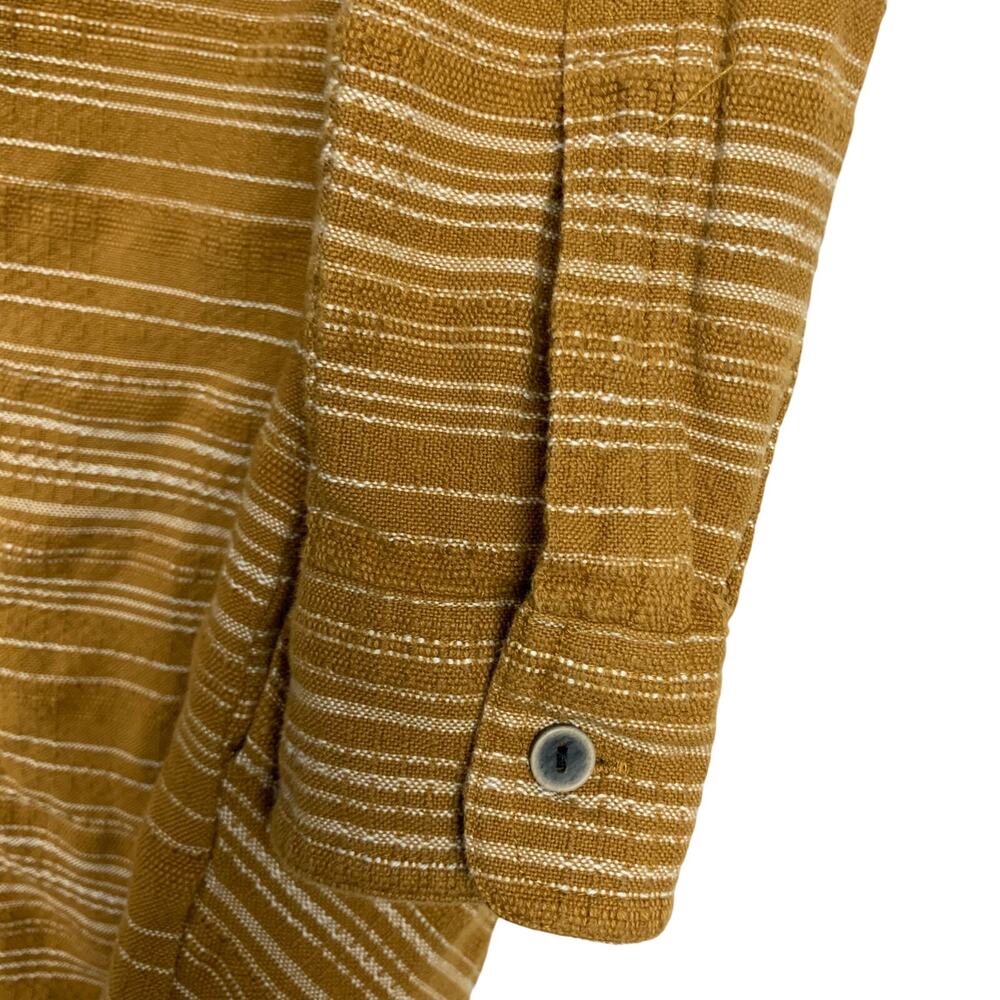 Prana Dyri Shirt Dress Tan Button Front Pockets Short Organic Cotton Women's XS - Picture 5 of 8